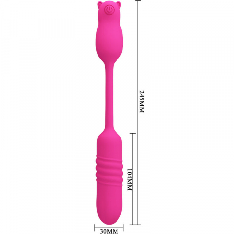 Vibrator Bullet Pretty Love Pink Silicone Vibrating Bullet [7]