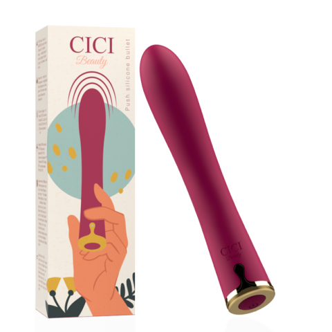 Vibrator Bullet - Vibrator Cici Beauty Premium Silicone Push Bullet