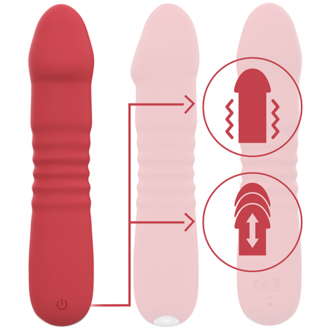 Vibrator G-spot Intense Juni Up & Down 10 Red Vibrations [3]