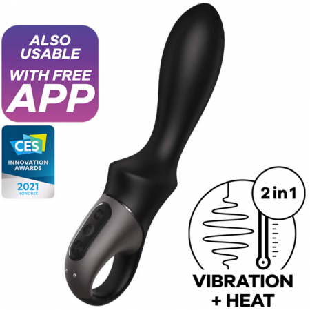 Vibrator Satisfyer Heat Climax Anal Vibrator App Black [3]