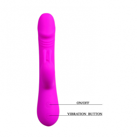 Vibrator Pretty Love Flirtation Clement Vibrator With Rabbit [5]