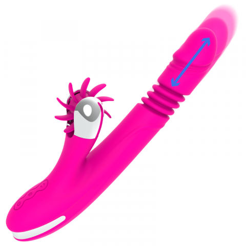 Vibrator Clitoris - Vibrator Roz Femei Diversia Bunny up down 24 cm