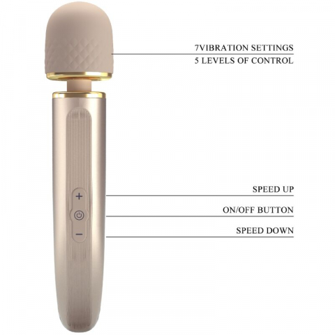 Vibrator Stimulator Clitoris Pretty Love Massager 7 Vibration Modes Champagne [4]