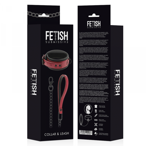 Zgarda Fetish Submissive Dark Room Neoprene Lining Chain Necklace [3]