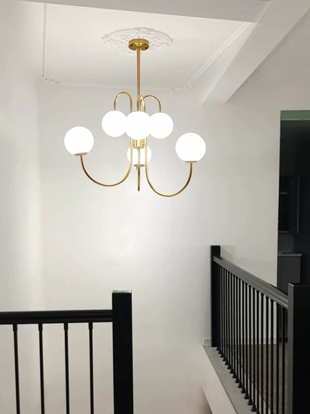 Lustra 6 globuri Gold E 27 [1]
