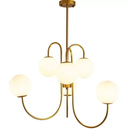 Lustra 6 globuri Gold E 27 [3]