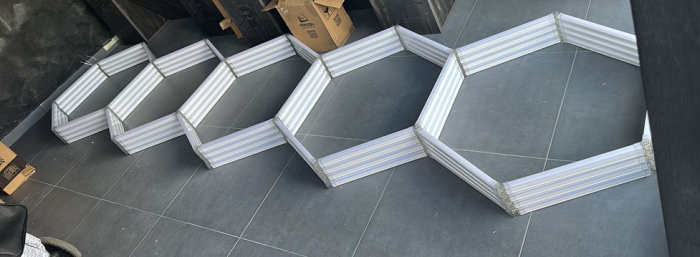 5 hexagoane Mari led Honeycomb 520 x120 cm 220w [5]
