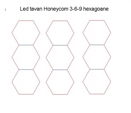 9 hexagoane led honeycomb [4]