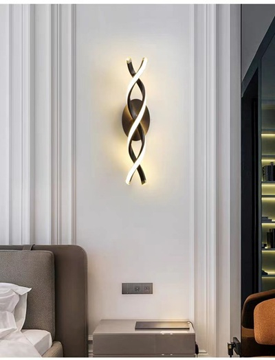 Aplica led dormitor 40w Alba/ Neagra [2]
