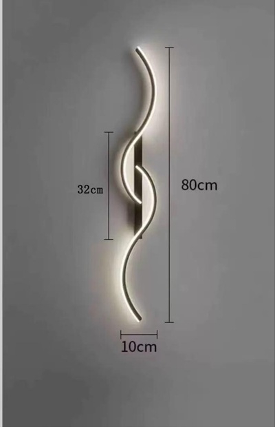 Aplica led moderna 80cm 24w  Gold /Alba / Neagra [2]