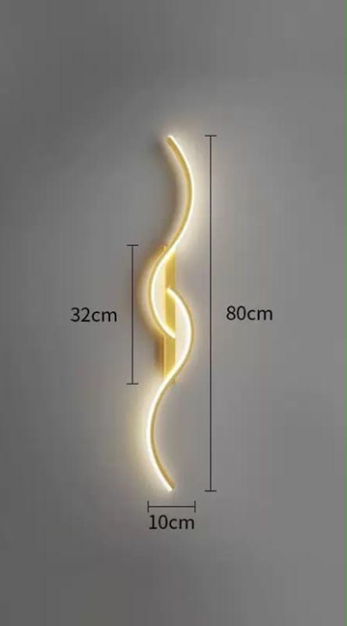 Aplica led moderna 80cm 24w  Gold /Alba / Neagra [3]