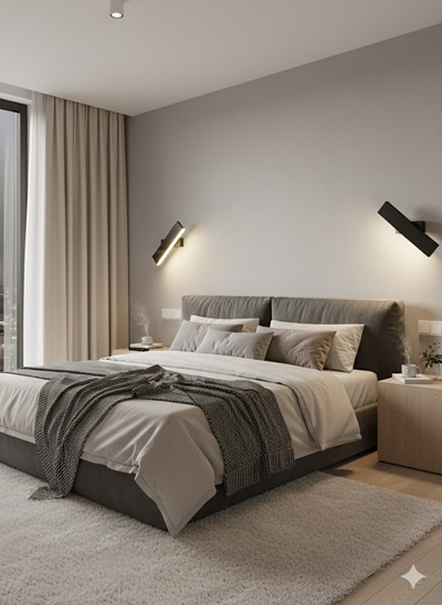 Aplica led Neagra perete [3]