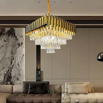 Candelabru led modern patrat Black/Gold/ Silver [3]