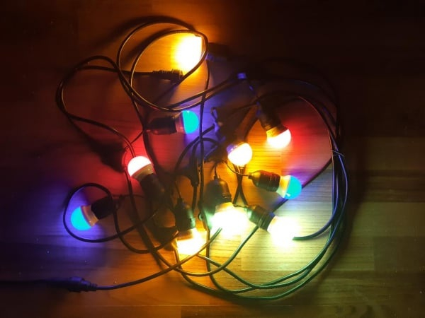 Ghirlanda luminoasa exterioara 10 becuri e27 2w 10m interconectabila [1]