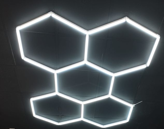 Honeycomb Led  tavan 5 hexagoane 200w [5]