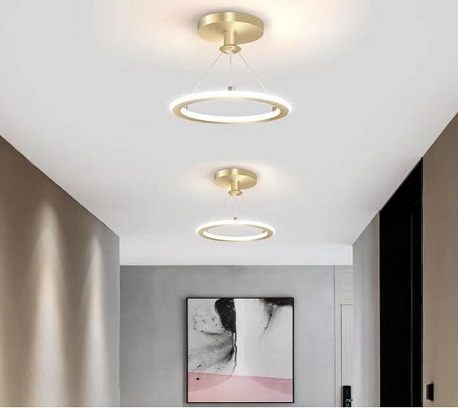 Lustra led 27w gold/negru [2]