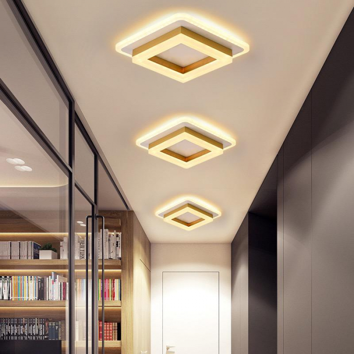 Lustra led 41w 3 functii Aurie [2]