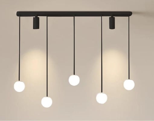 Lustra led cu telecomanda 56w Alba / Neagra [1]