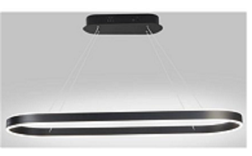 Lustra led dimabila 120w cu telecomanda 3 functii neagra [2]