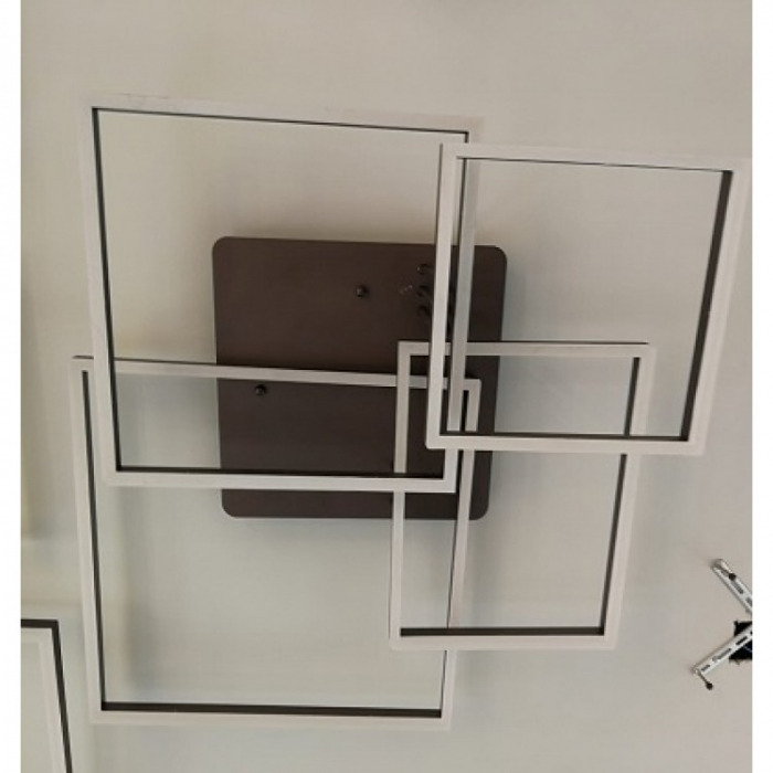 Lustra led dimabila 200w cu telecomanda 4 functii maro [3]