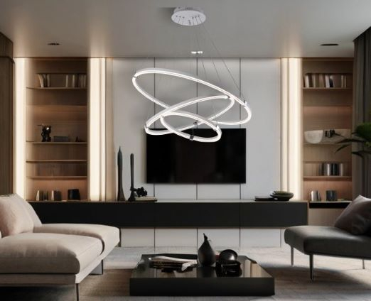LUSTRA LED DIMABILA 3 CERCURI 200W [6]