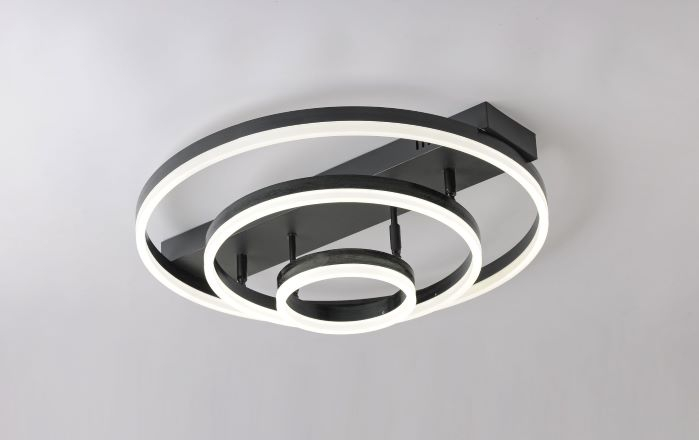 Lustra led dimabila orientabila 160w cu telecomanda gold/ maro/ negru [2]