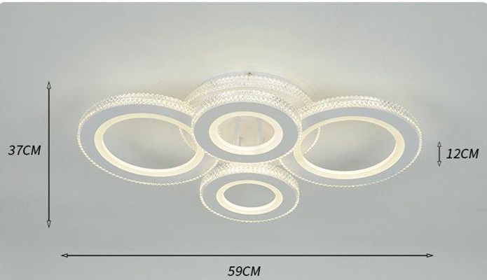 Lustra led dimabila RGB cu telecomanda 120w [3]