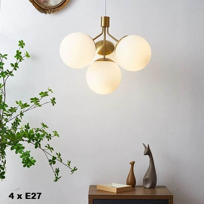 Lustra led eleganta 4 Globuri Gold [3]