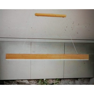 Lustra led lemn dimabila cu telecomanda 36w [2]