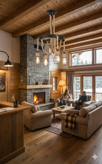 Lustra rustica 4xE27 [3]