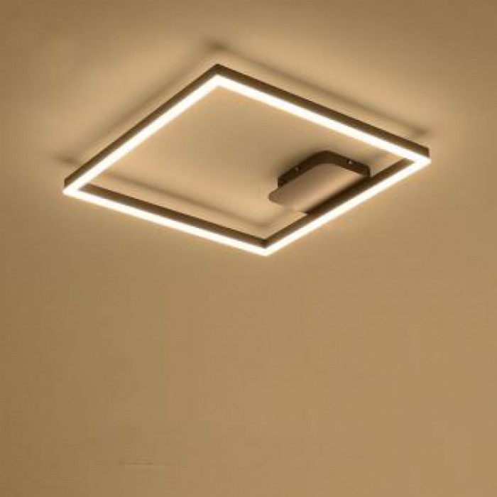 Lustra LED dimabila 80w cu telecomanda 3 functii wenge [2]