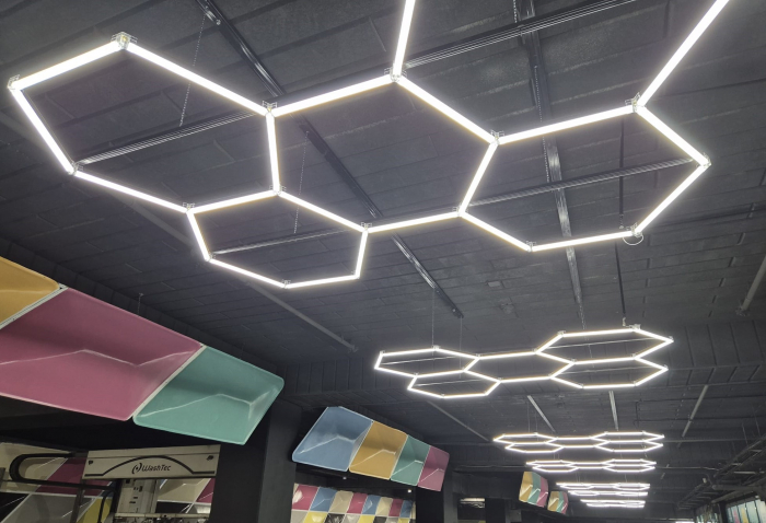 Set 5 hexagoane Black honeycomb led [7]