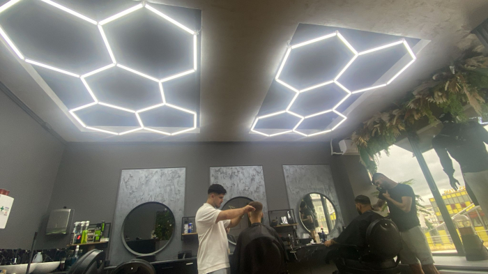 Set 5 hexagoane led honeycomb ALUMINIU [2]