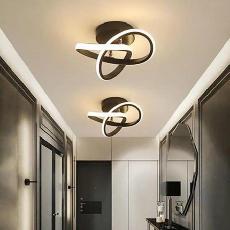 Lustra  Neagra - Lustra led 25w 3 functii Neagra