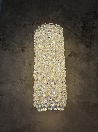 Lustra Aurie - lustre gold - Aplica led eleganta si moderna Cristal 10w CCT