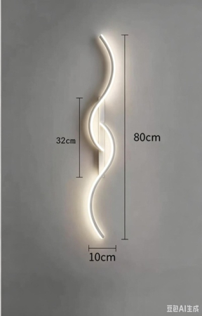 Lustre ieftine - Aplica led moderna 80cm 24w  Gold /Alba / Neagra