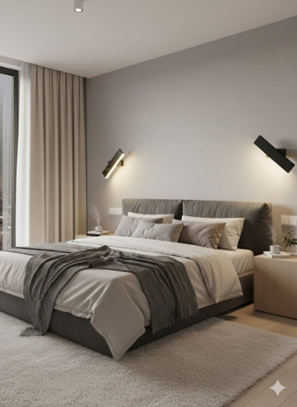 Aplica led Neagra perete [2]