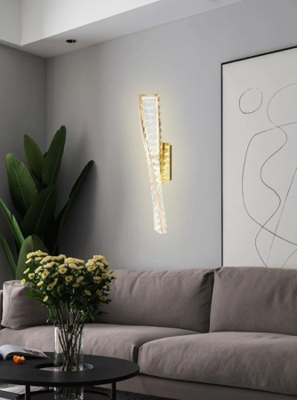 Lustra led pana in 50w - Aplica led perete Gold 18W
