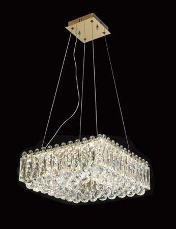 Lustra Dormitor - Candelabru led elegant patrat 40x40cm 80w