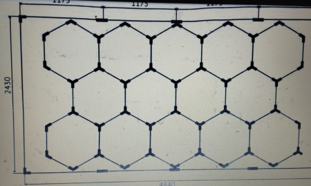 led honeycomb 14 hexagoane 672w [2]