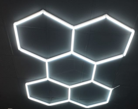 Honeycomb Led  tavan 5 hexagoane 200w [4]