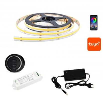 Oferte - Kit banda LED COB Smart 5m WiFi Tuya cu telecomanda