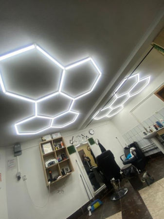 Honeycomb led - 5 hexagoane led  honeycomb frizerie/salon