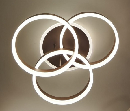 Lustre Led - Lustra led dimabila 120w cu telecomanda 3 functii Maro