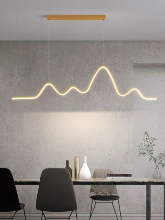 Lustra cu telecomanda 64 w balck/ alba / gold [2]