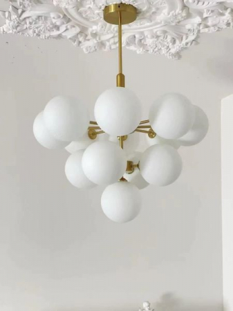 Lustra led 13 globuri gold [1]