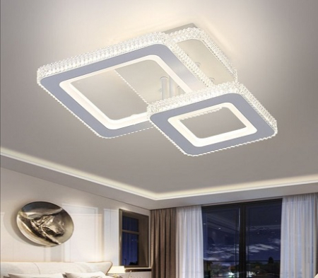 Lustra led suspendata - Lustra led dimabila - 80w Cristal