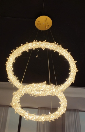 Lustra led Cristal cu telecomanda [3]