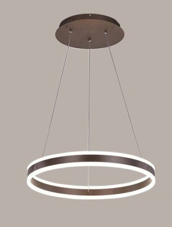 Lustra Living - Lustra led cu telecomanda 200w 80cm Coffe