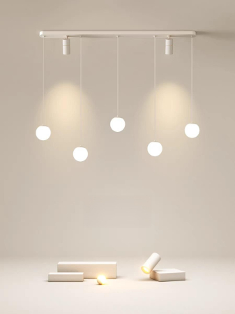 Lustra led cu telecomanda 56w Alba / Neagra [1]